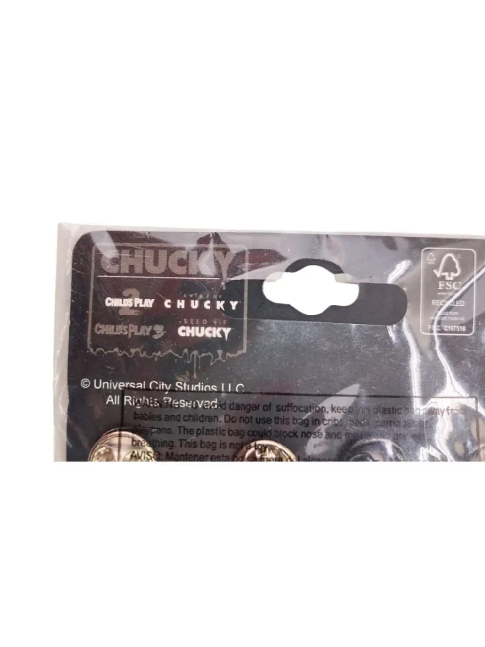 Chucky Lapel Pins Set of 4 Child's Play Bioworld Official Merchandise Horror New
